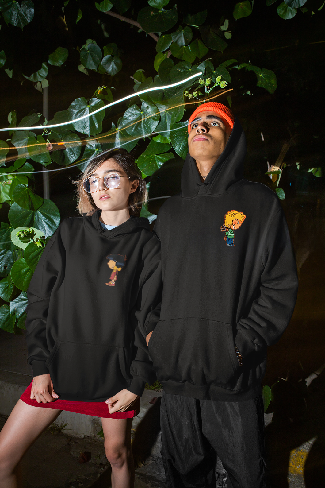 Cedric & Chen Baskılı Sevgili Kombini Sweatshirt 2 Adet