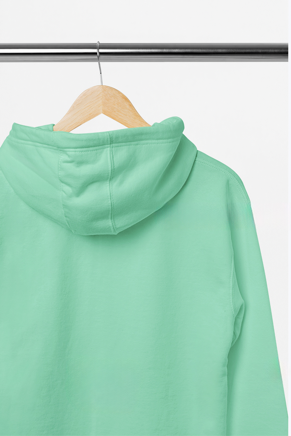 Su Yeşili  Basic Regular Fit Hoodie – Unisex, Premium 3 İplik Şardonlu Kapüşonlu Sweatshirt