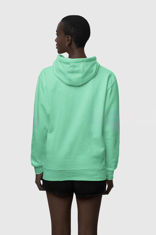 Su Yeşili  Basic Regular Fit Hoodie – Unisex, Premium 3 İplik Şardonlu Kapüşonlu Sweatshirt