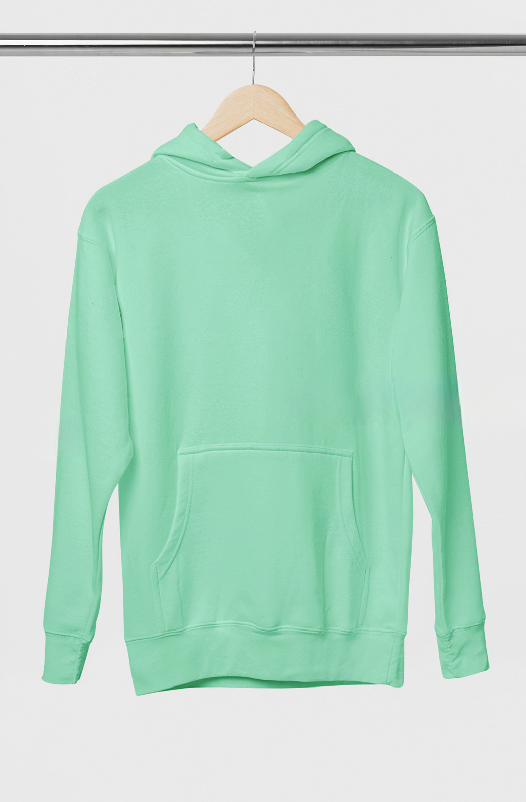 Su Yeşili  Basic Regular Fit Hoodie – Unisex, Premium 3 İplik Şardonlu Kapüşonlu Sweatshirt