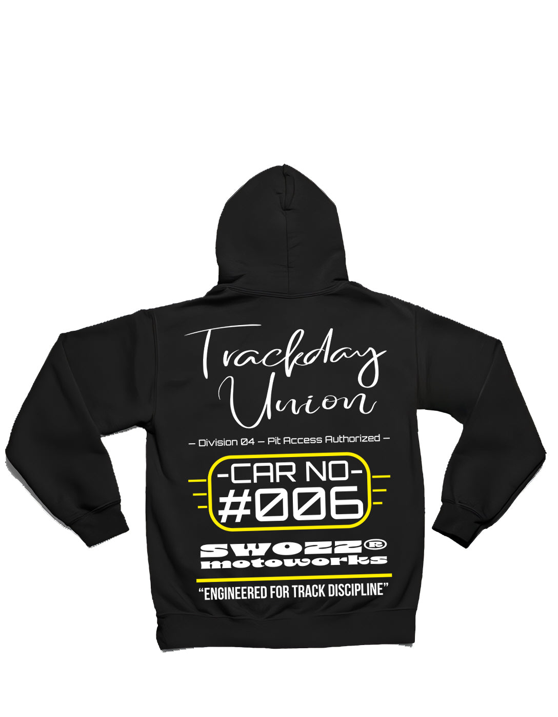 Trackday Union Hoodie – Speed Spirit Koleksiyonu, Unisex Oversize Kapüşonlu Sweatshirt, 3 İplik Şardonlu