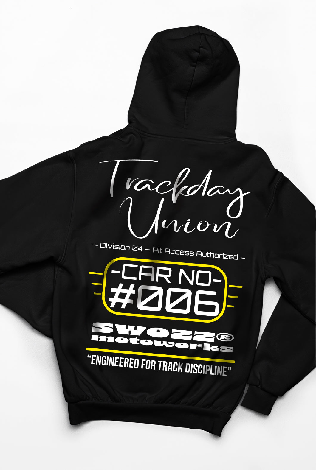 Trackday Union Hoodie – Speed Spirit Koleksiyonu, Unisex Oversize Kapüşonlu Sweatshirt, 3 İplik Şardonlu