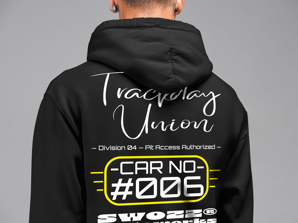 Trackday Union Hoodie – Speed Spirit Koleksiyonu, Unisex Oversize Kapüşonlu Sweatshirt, 3 İplik Şardonlu
