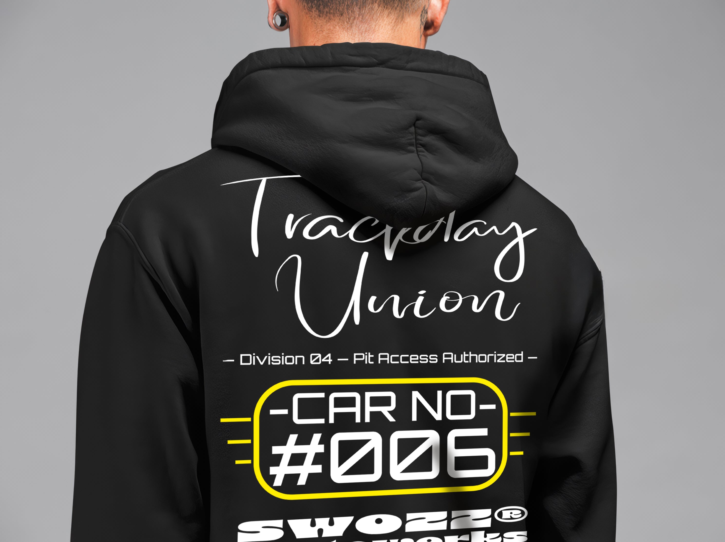 Trackday Union Hoodie – Speed Spirit Koleksiyonu, Unisex Oversize Kapüşonlu Sweatshirt, 3 İplik Şardonlu